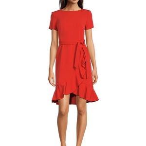 EUC Calvin Klein Tie Waist Wrap Dress